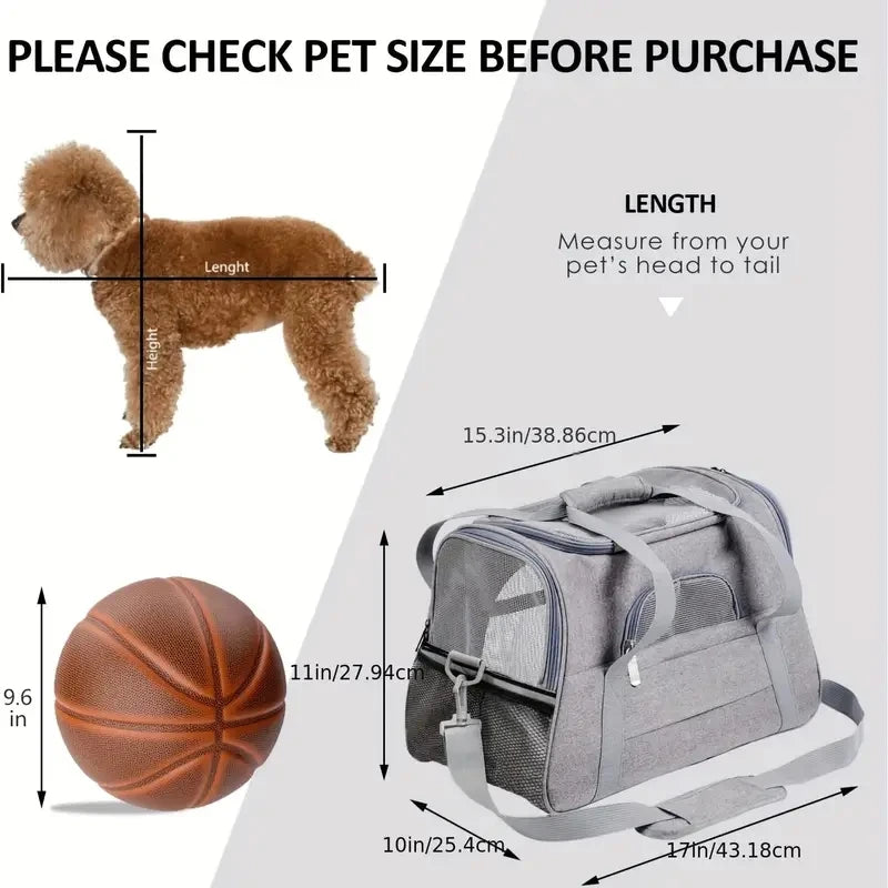 Pet Carrier for Large and Medium Cats,