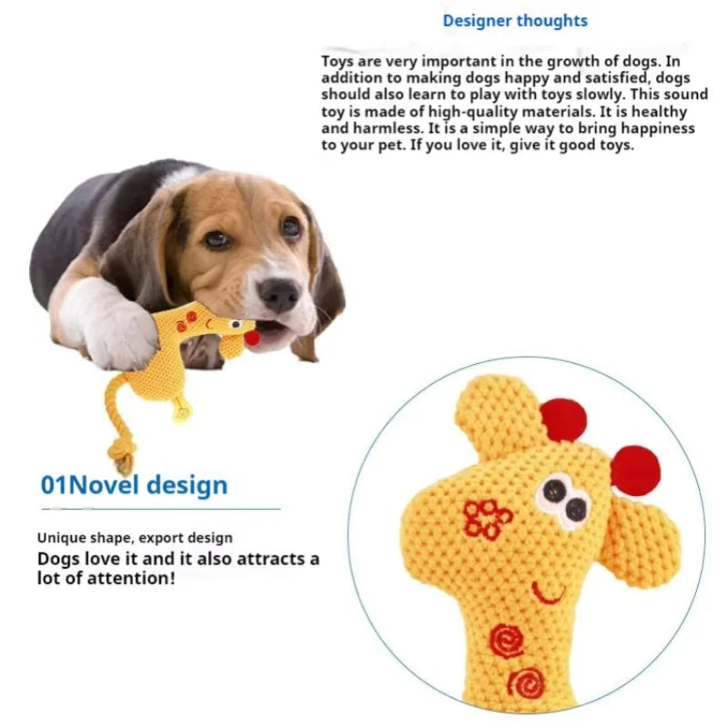 Plush Bone Dog Squeaky