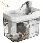 USB Cat Water Fountain with Auto Filter Transparent Anti-Dry