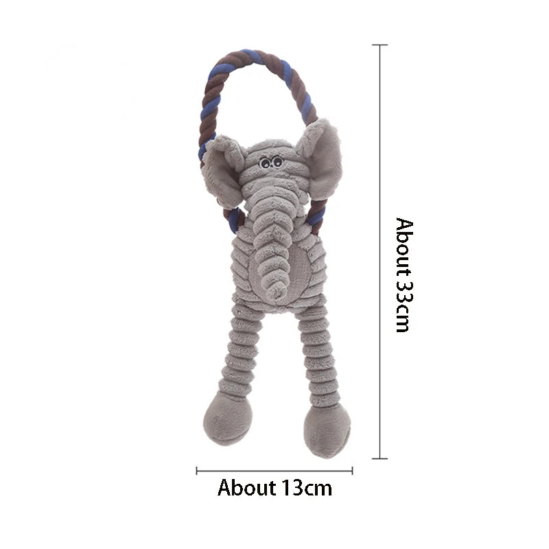 Plush Bone Dog Squeaky