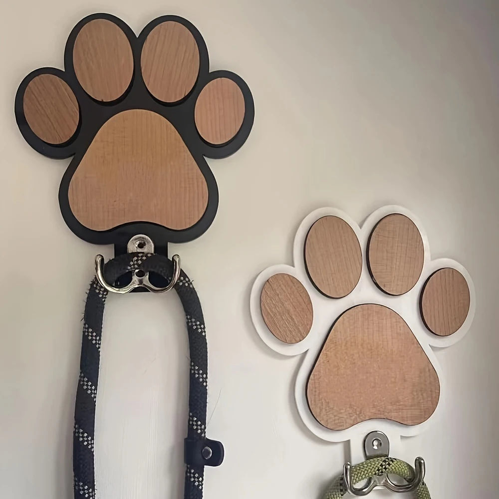 Paw Print Wooden Dog