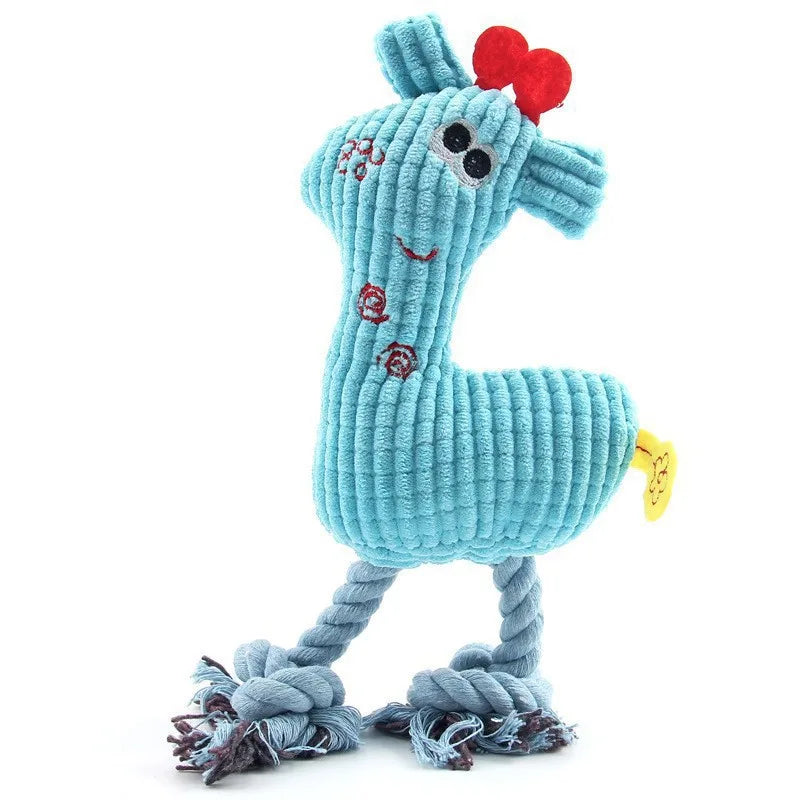 Plush Bone Dog Squeaky