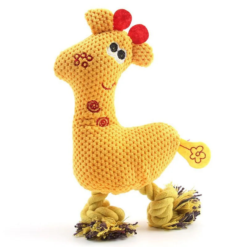 Plush Bone Dog Squeaky