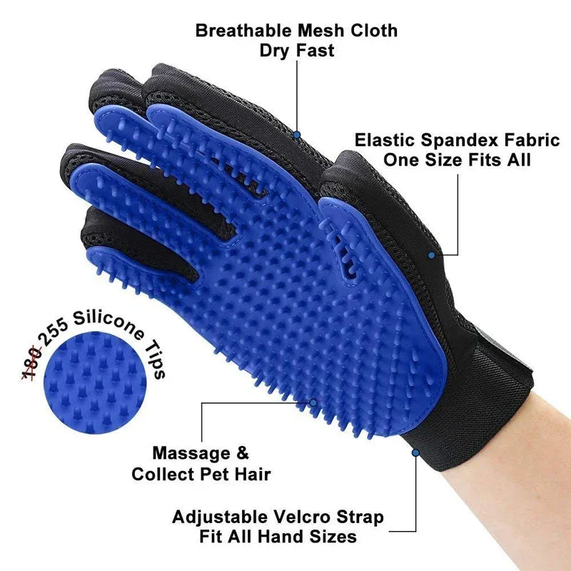 Silicone Pet Grooming Gloves Cats