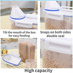 Dog Cat Food Pail Plastic Storage Tank1.5kg/2kg