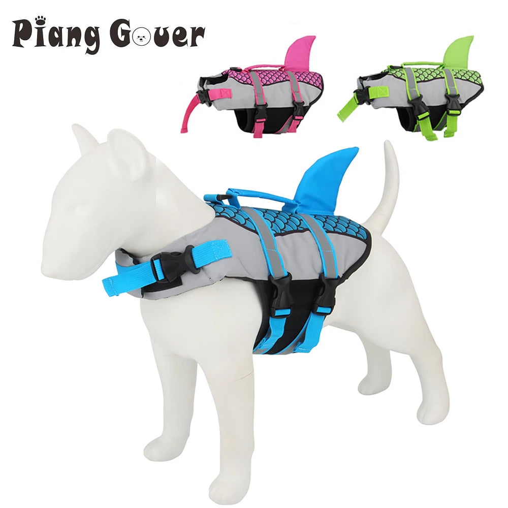 Shark Swim Dog Clothes Pet Life Jacket
