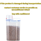 Dog Cat Food Pail Plastic Storage Tank1.5kg/2kg