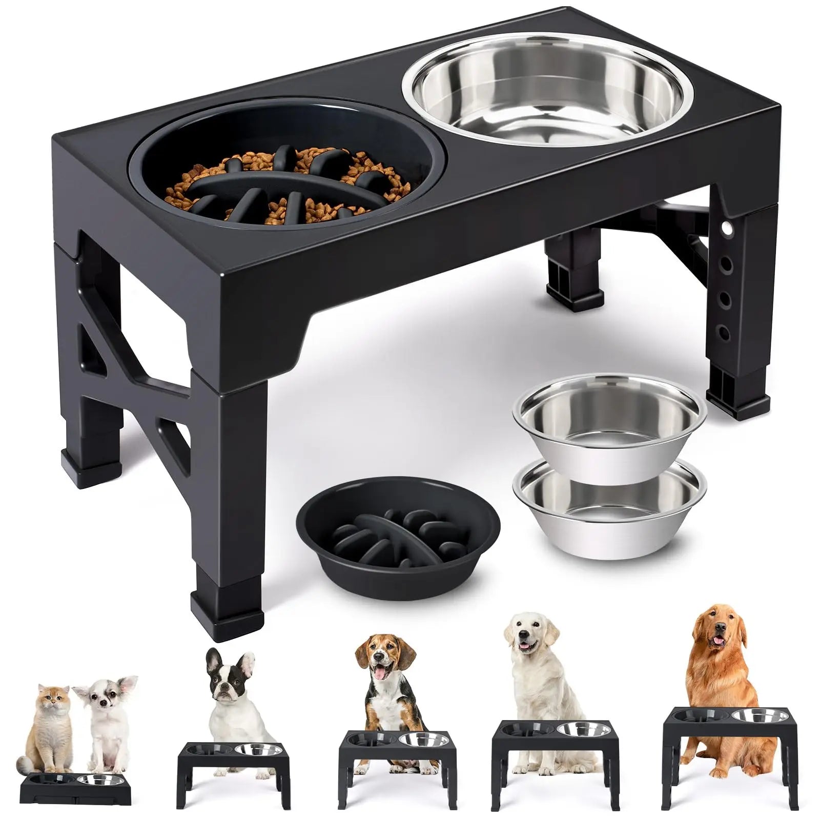 Elevated Dog Feeder Bowls