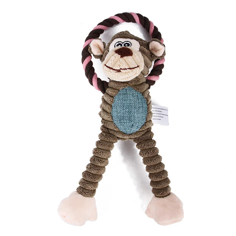 Plush Bone Dog Squeaky