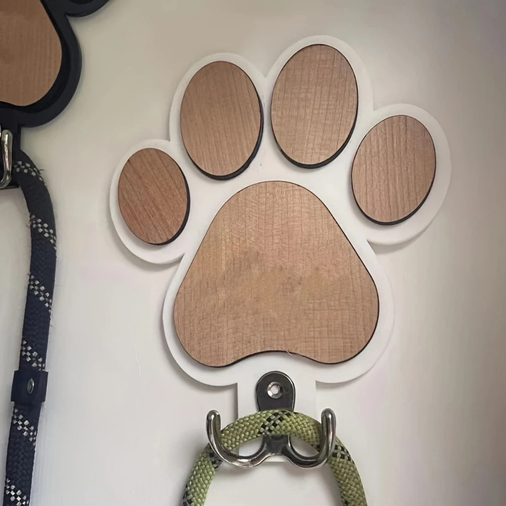 Paw Print Wooden Dog