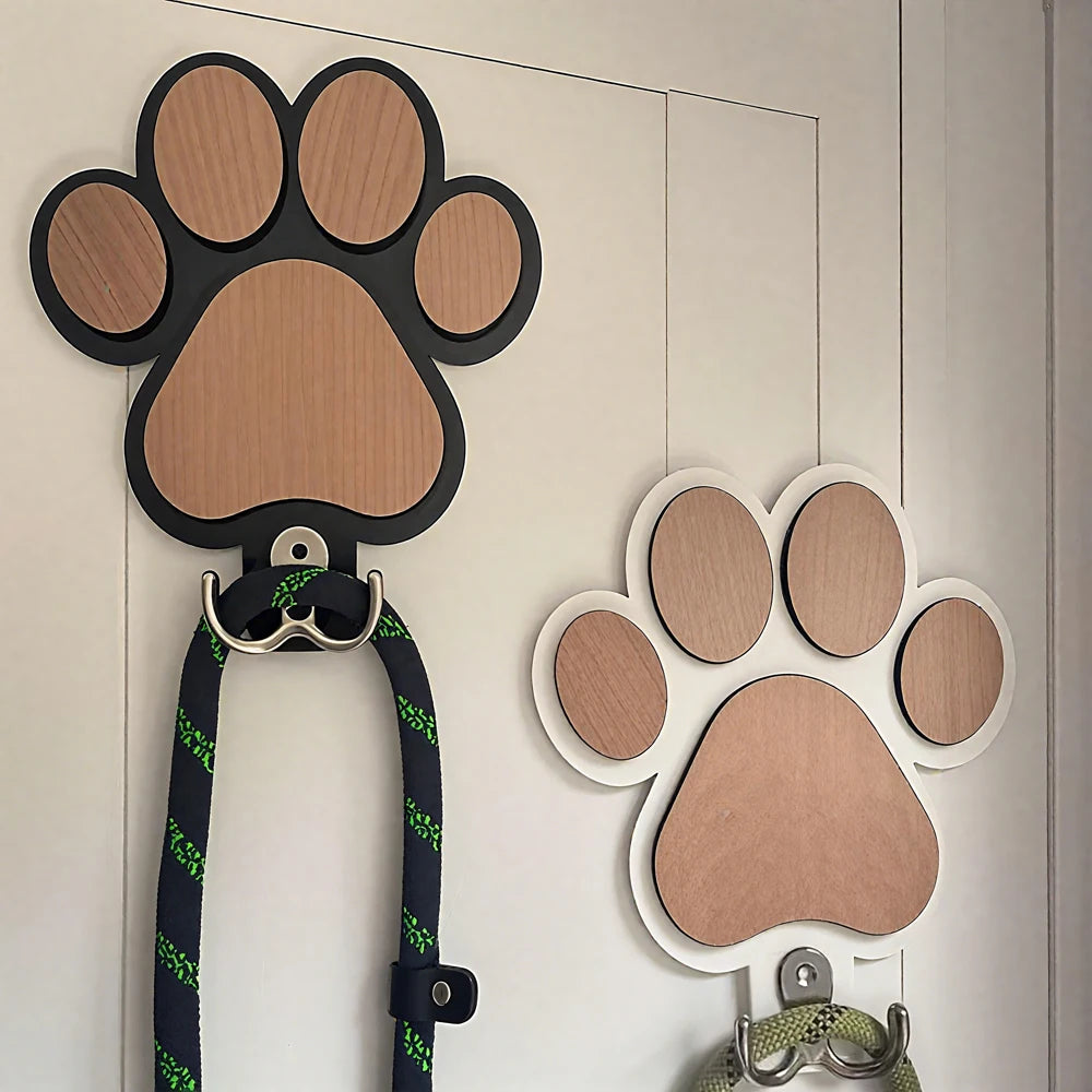 Paw Print Wooden Dog