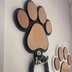 Paw Print Wooden Dog