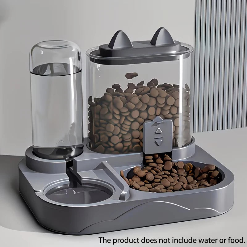 2-in-1 Large Pet Feeder & Water Dispenser