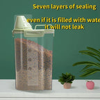 Dog Cat Food Pail Plastic Storage Tank1.5kg/2kg