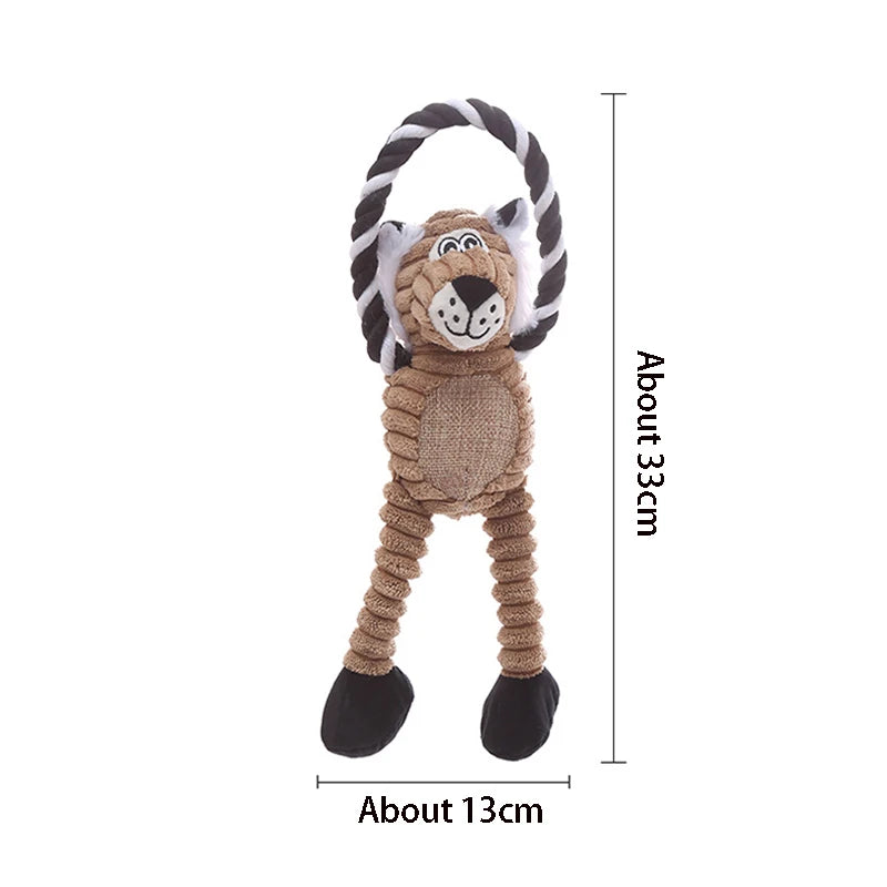 Plush Bone Dog Squeaky