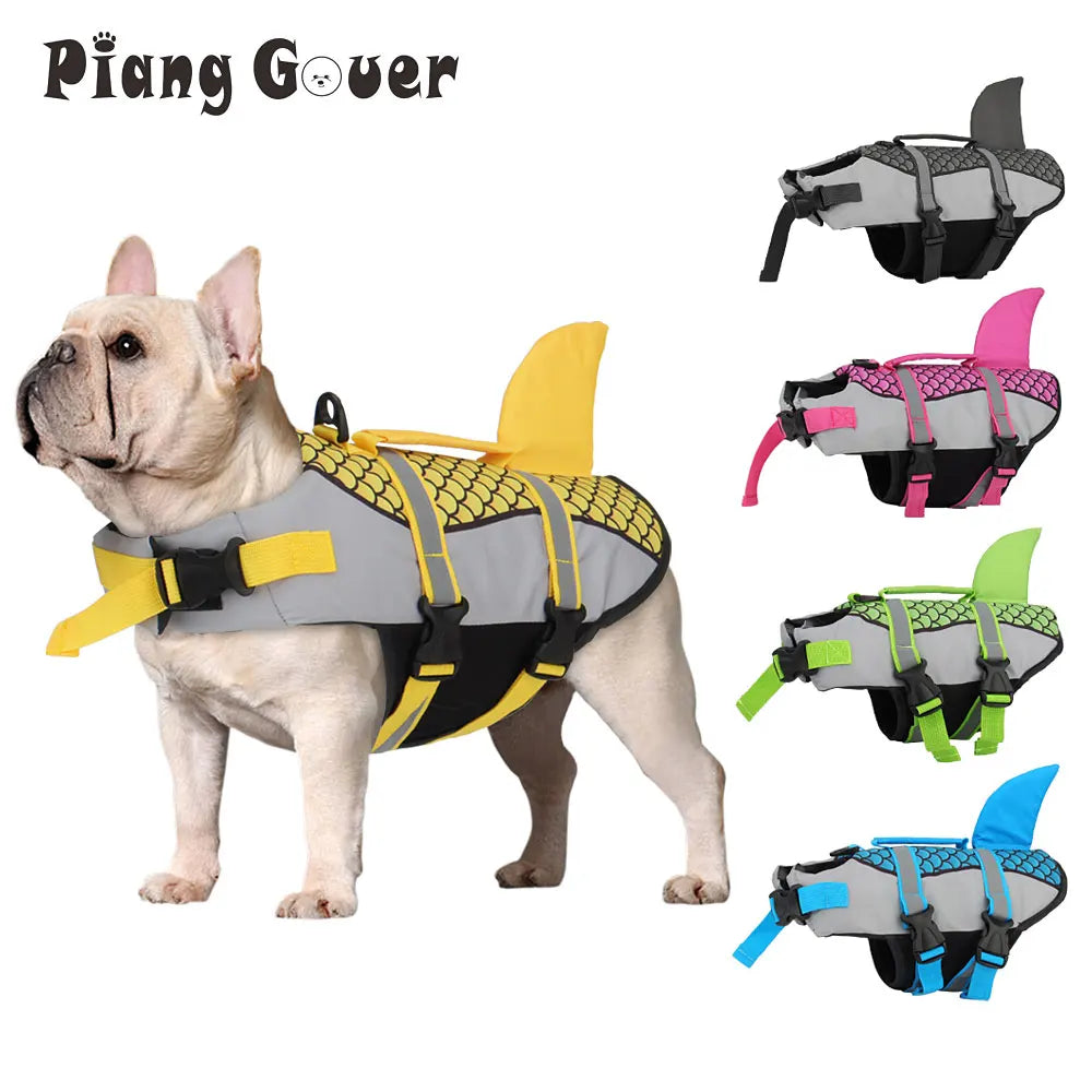 Shark Swim Dog Clothes Pet Life Jacket