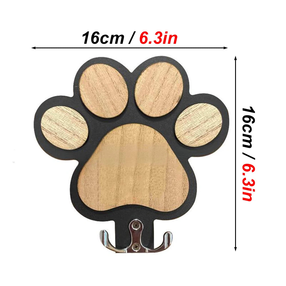 Paw Print Wooden Dog