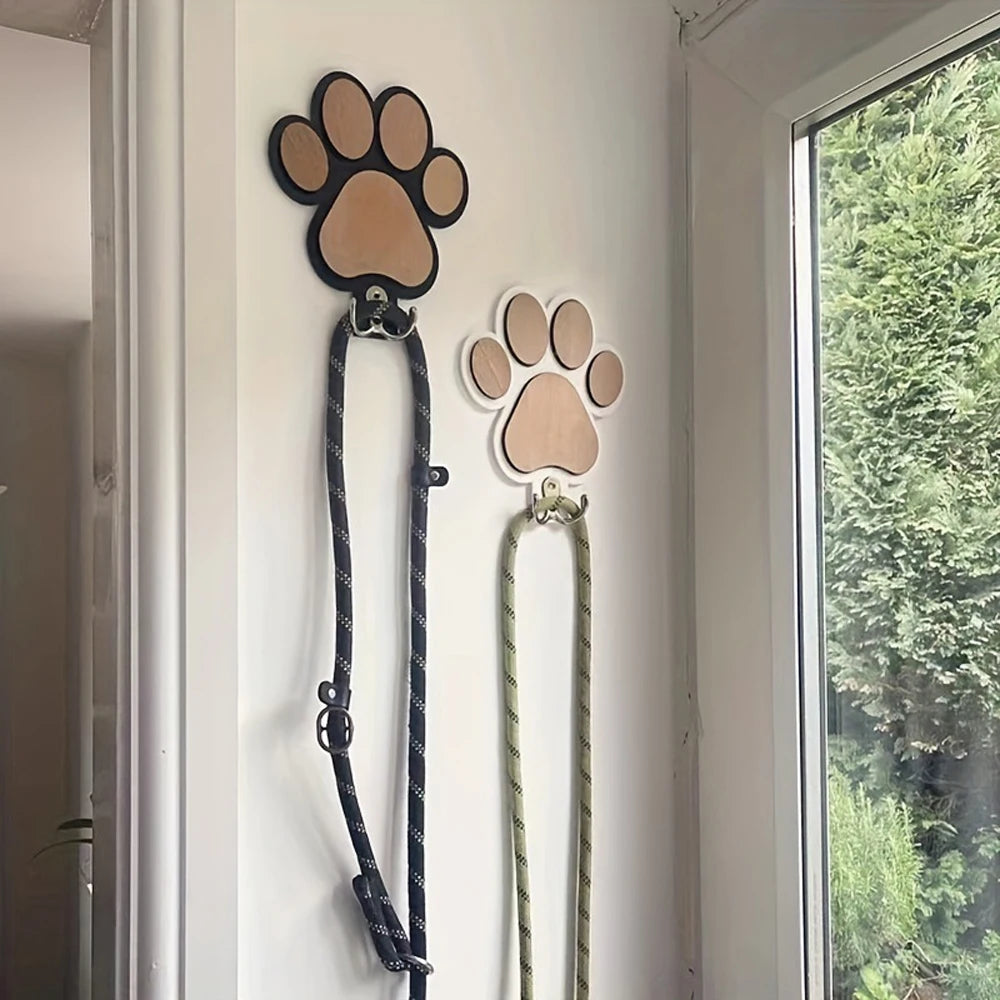 Paw Print Wooden Dog